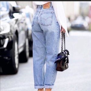 LEVI'S Women's 501 Jeans Ripped Denim Trousers Pants Bottoms Buton fly size 31